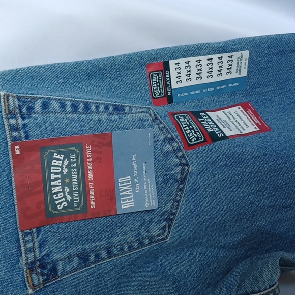 Levi Strauss Signature Relaxed Fit Jeans NWT 34x34 - Picture 3 of 5